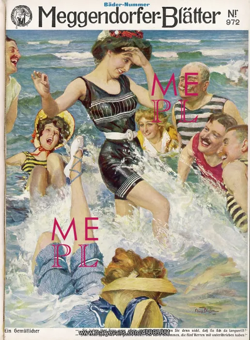 : Woman splashed 1909 : Woman splashed 1909