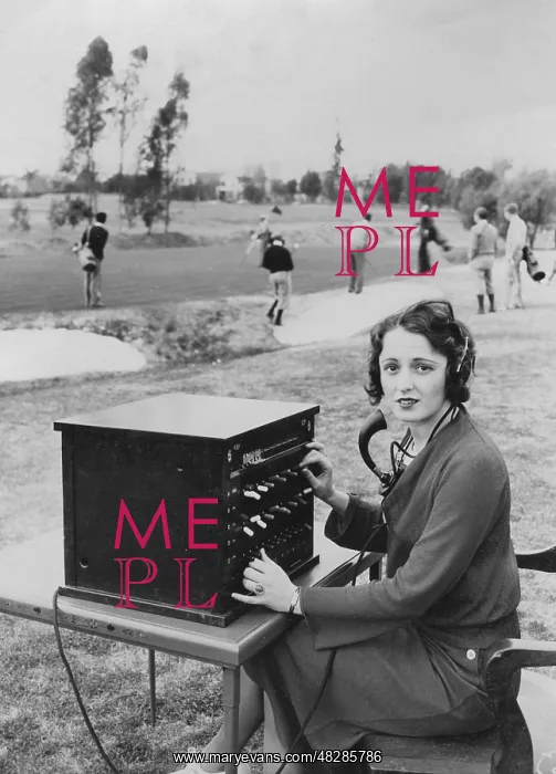: Woman at a switchboard, 1931 : Woman at a switchboard, 1931