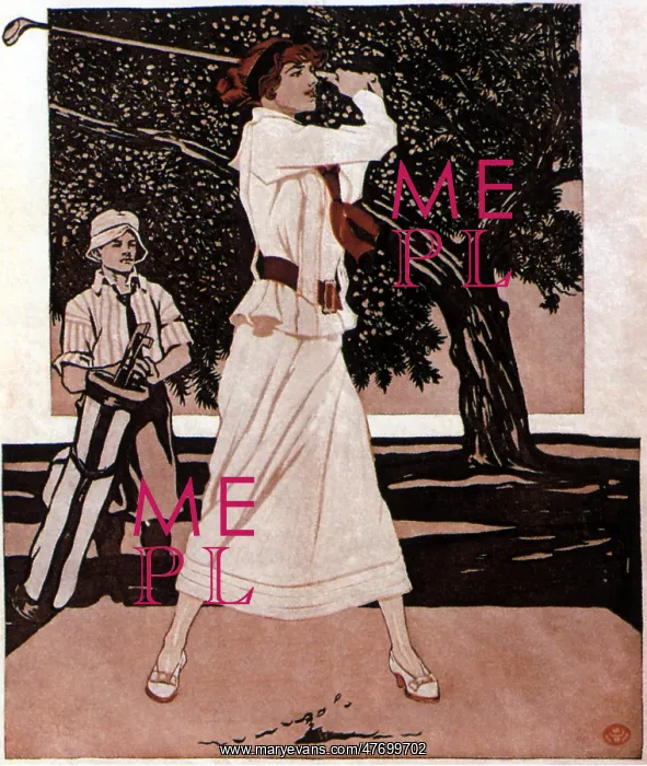  : Woman Teeing Off