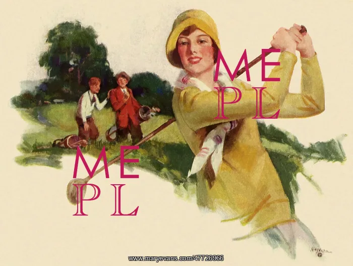  : Woman tees Off