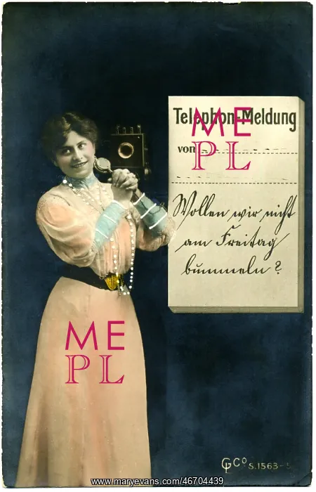  : woman, telephone, communications