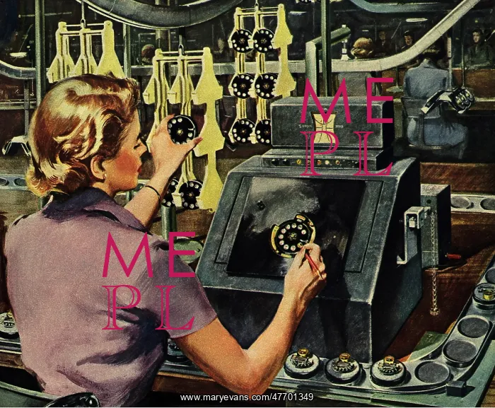  : Woman Testing Telephone