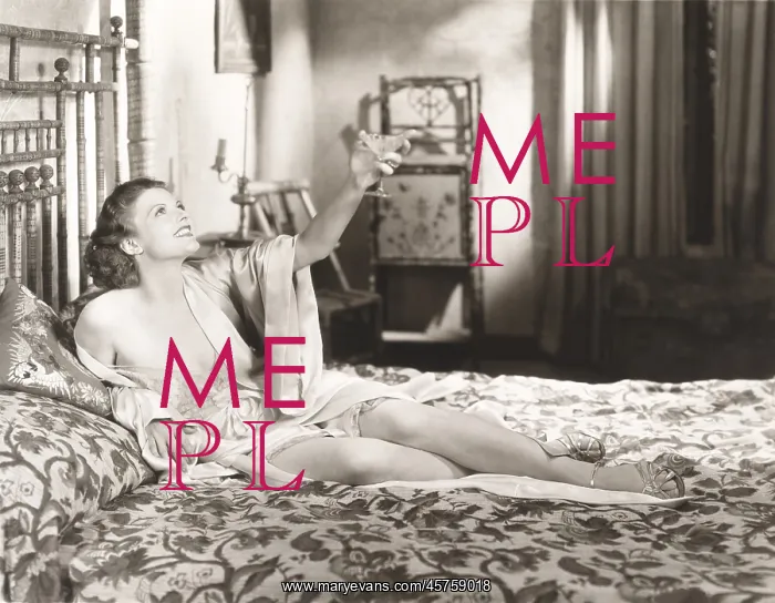  : Woman toasting her independence