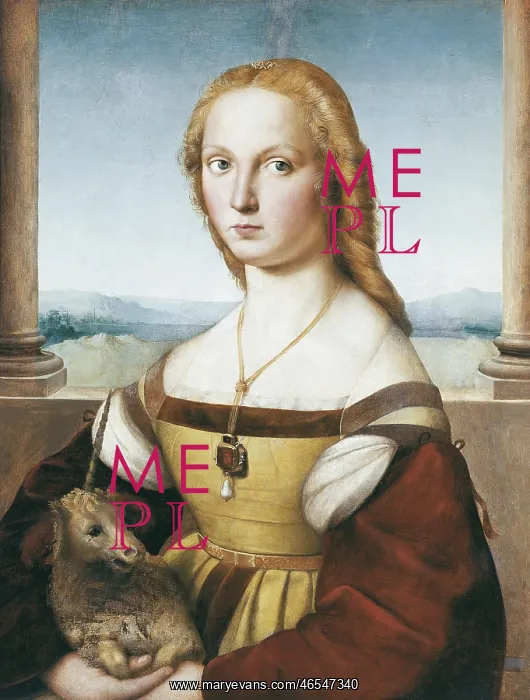: Woman with a Unicorn, by Raphael : Woman with a Unicorn, by Raphael