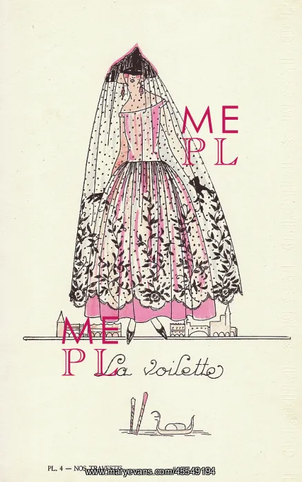  : Woman in veil costume