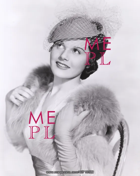 : Woman in veiled hat and fur stole : Woman in veiled hat and fur stole