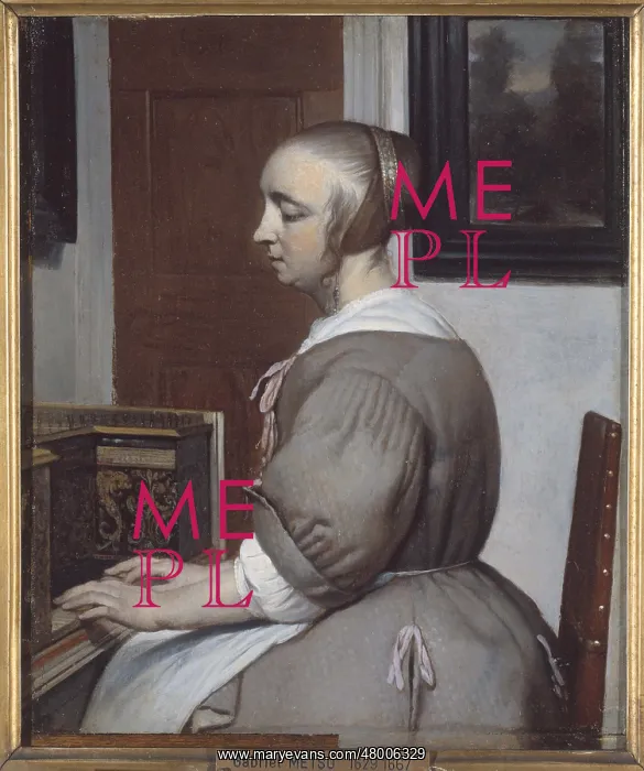 : Woman at the virginal : Woman at the virginal