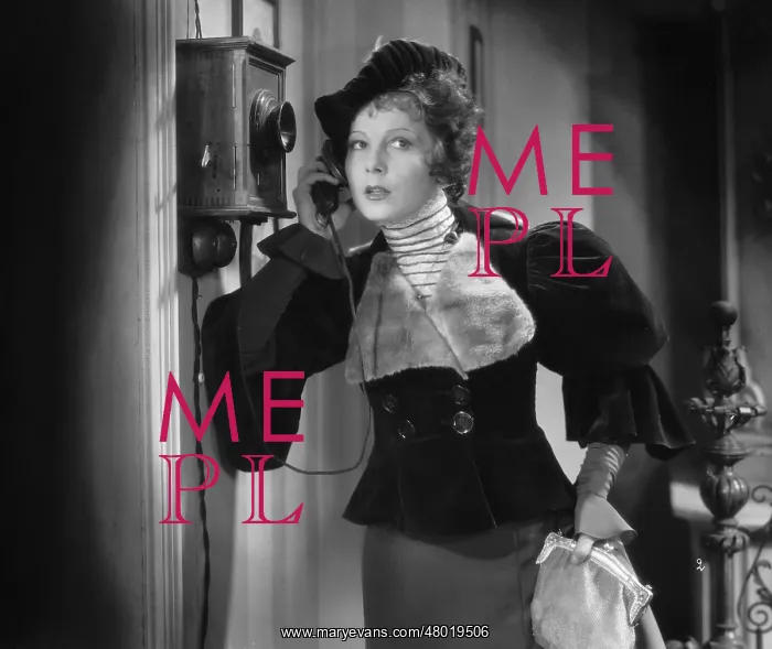 : Woman on the wall phone, 1934