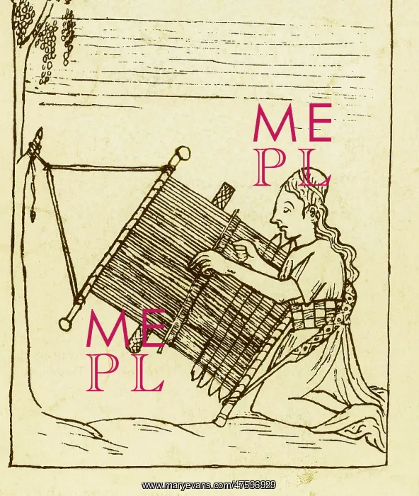  : Woman weaving