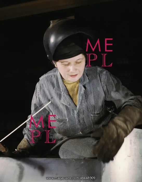  : Woman welder, front view, 1943