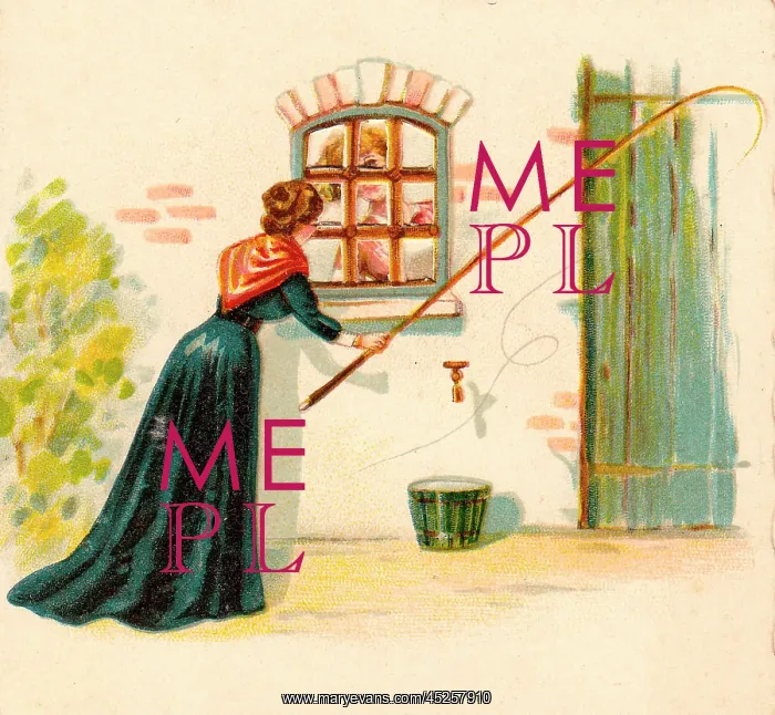  : Woman with whip on a comic card