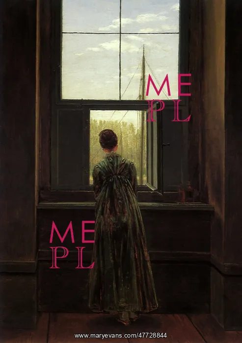 : Woman at a Window, by Caspar David Friedrich : Woman at a Window, by Caspar David Friedrich
