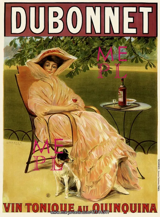  : Woman with Wine and Dog