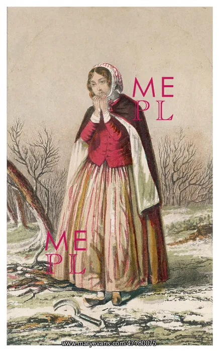 : Woman in Winter - circa 1860