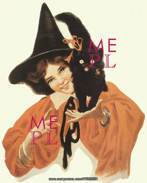 : Woman in Witch Costume : Woman in Witch Costume