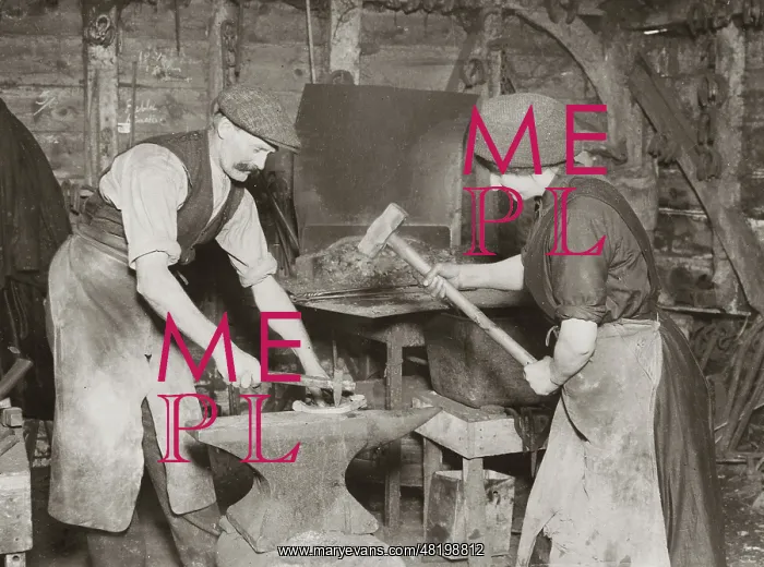 : Woman working as a blacksmith, 1926 : Woman working as a blacksmith, 1926