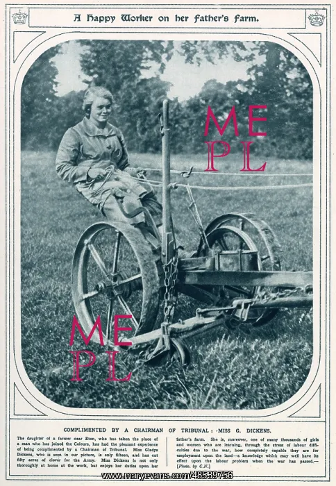  : Woman Working the Land WWI