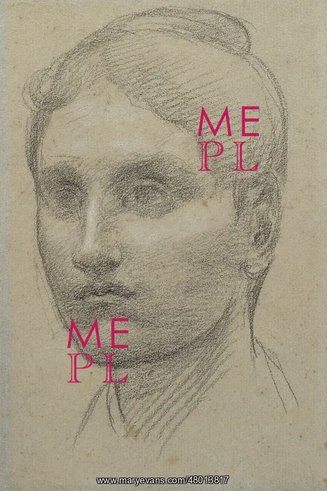 : Woman's head three-quarters left : Woman's head three-quarters left