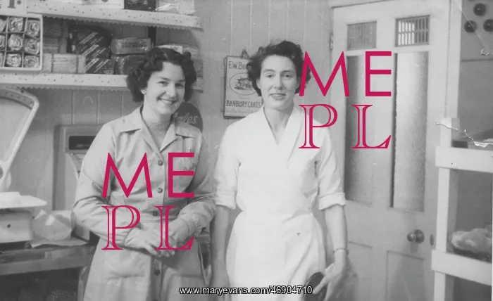 : Two women in a bakery : Two women in a bakery