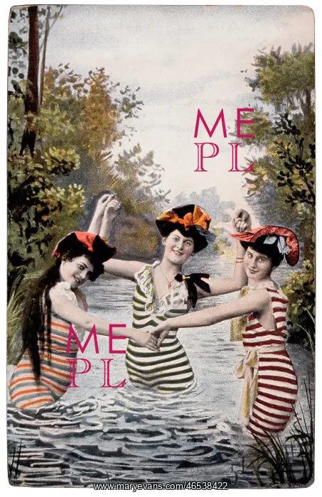 : Three Women Bathers - Portrait : Three Women Bathers - Portrait