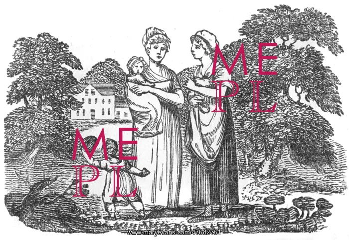 : Two women with children, c. 1805 : Two women with children, c. 1805