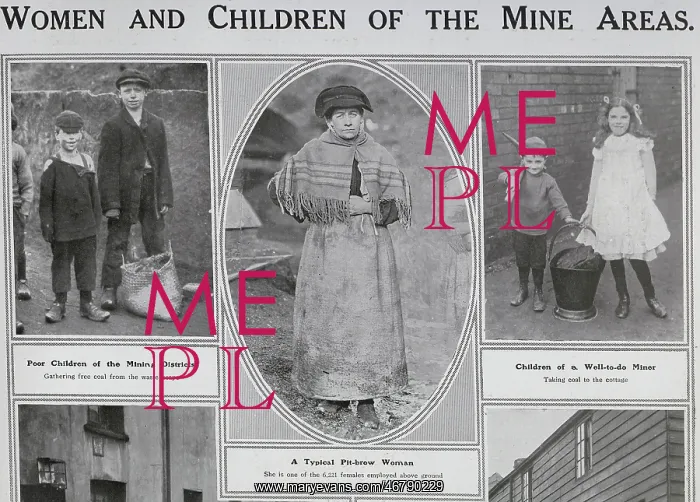 : Women and children, mining : Women and children, mining