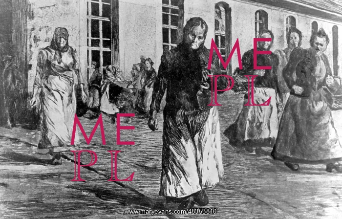: Women after the closure of the factory, 1900 : Women after the closure of the factory, 1900