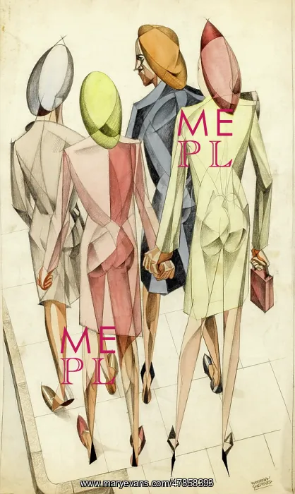 : Four women - Cubist Style : Four women - Cubist Style