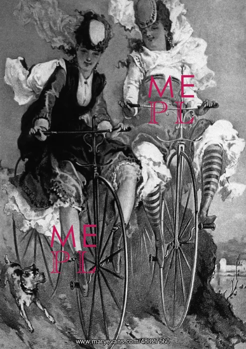 : Women cyclists, 19th century : Women cyclists, 19th century