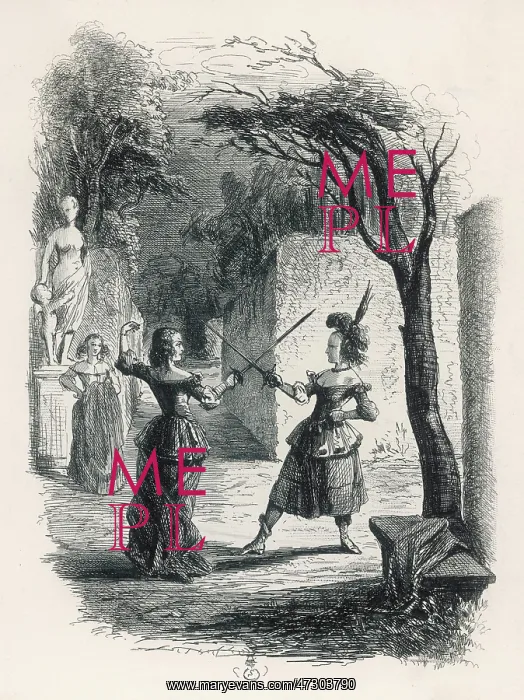  : WOMEN DUELLING 19C