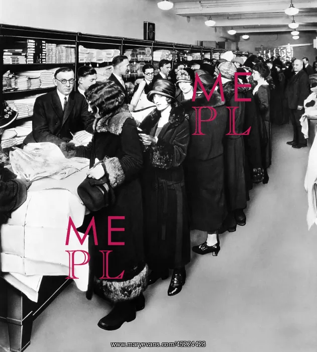 : Women eagerly shop across the counter at ? : Women eagerly shop across the counter at ?