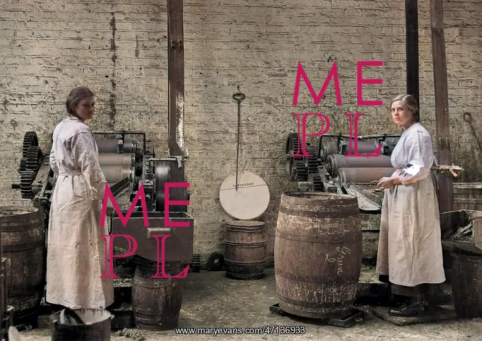 : Two women in a factory : Two women in a factory