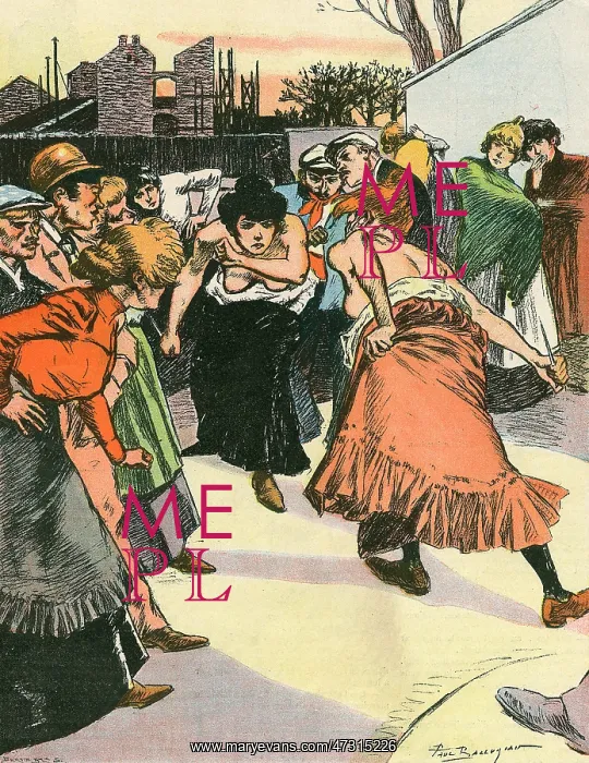 : WOMEN FIGHTING / 1905 : WOMEN FIGHTING / 1905