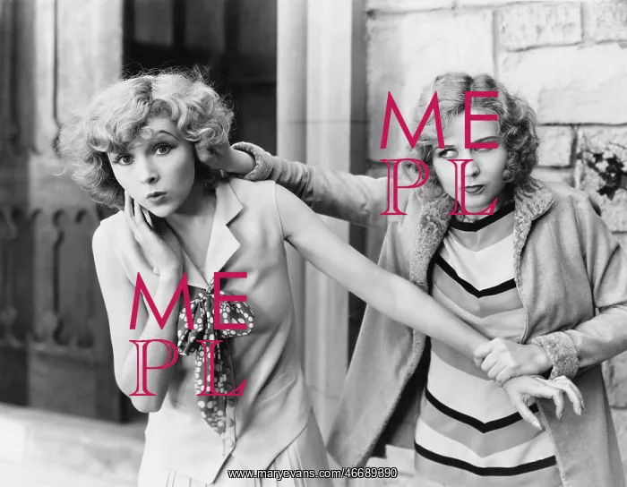 : Two women fighting : Two women fighting