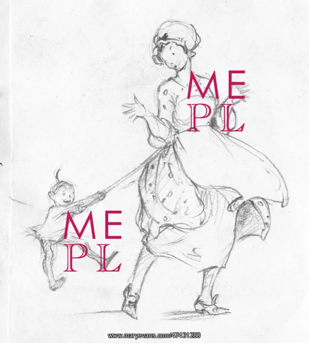: A women being harassed by an imp : A women being harassed by an imp