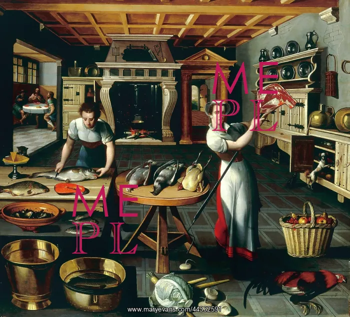: Two women in a kitchen : Two women in a kitchen