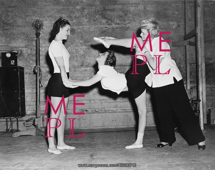 : Women limbering up for exercise : Women limbering up for exercise