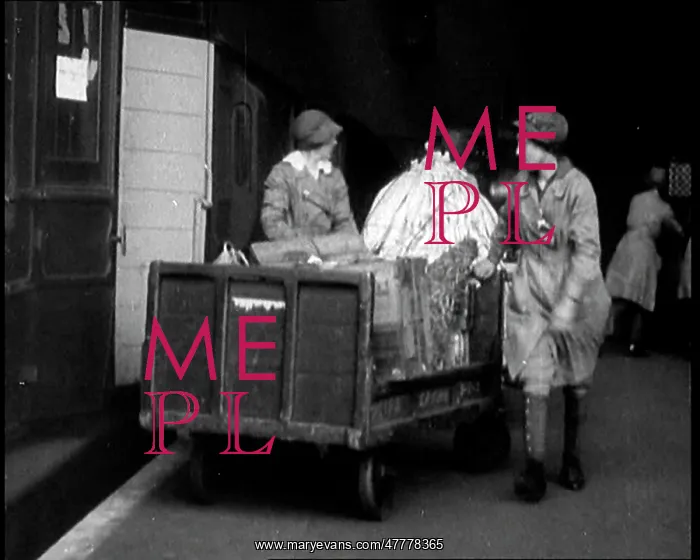 : Women Loading Pallets Of Parcels Onto Train : Women Loading Pallets Of Parcels Onto Train