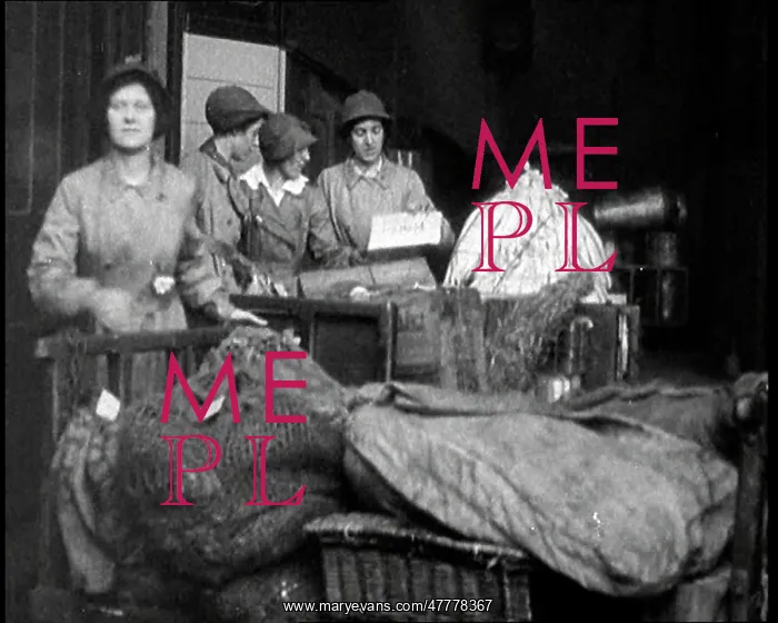 : Women Loading Pallets Of Parcels Onto Train : Women Loading Pallets Of Parcels Onto Train
