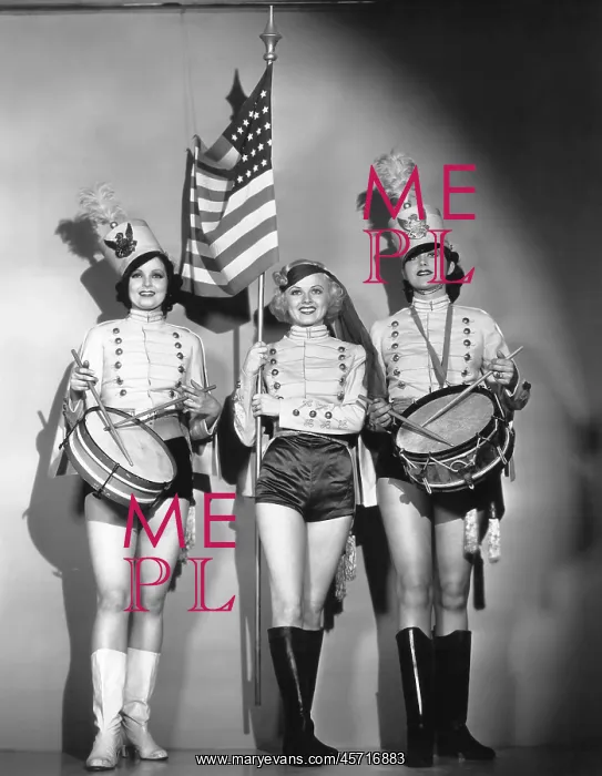  : Three women in a marching band