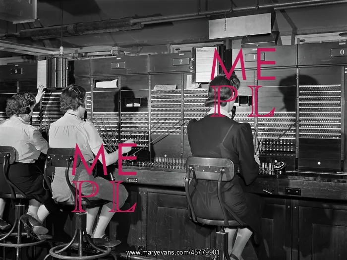 : Women, occupations, telephone operators, communication : Women, occupations, telephone operators, communication