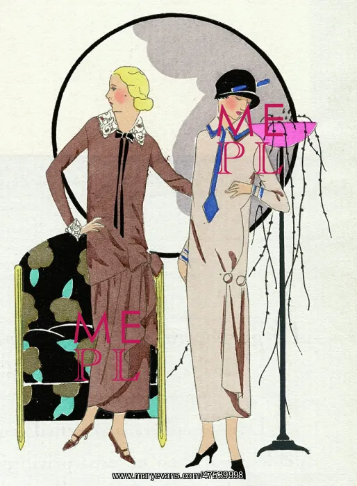 : Two women in outfits by Premet : Two women in outfits by Premet