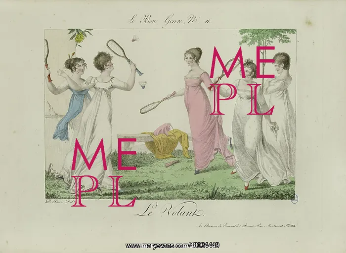 : Women playing badminton : Women playing badminton