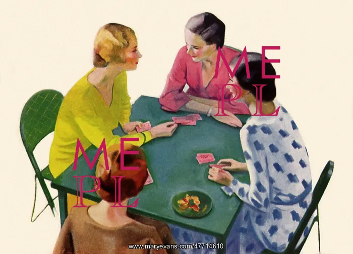 : Women Playing Bridge : Women Playing Bridge