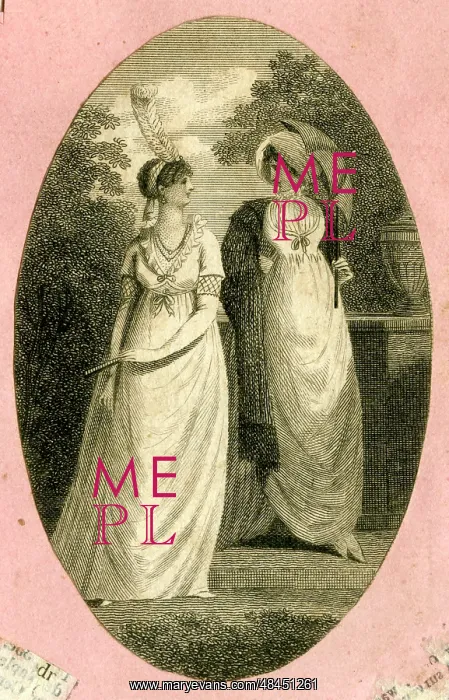  : Two women in Regency style dresses