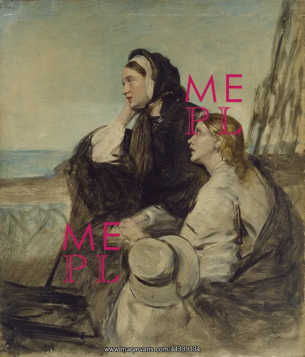 : Two Women seated on Deck : Two Women seated on Deck