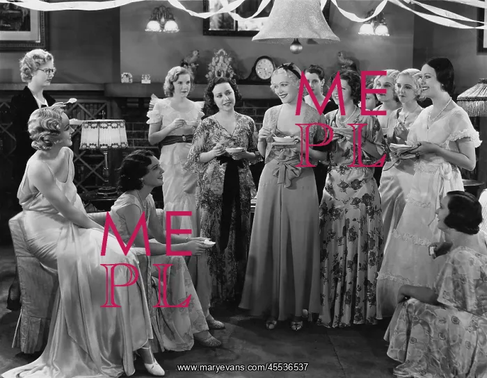 : Women at a tea party : Women at a tea party