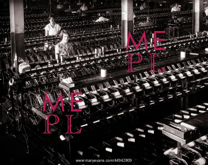 : Two Women Textile Workers Looking at Camera at : Two Women Textile Workers Looking at Camera at