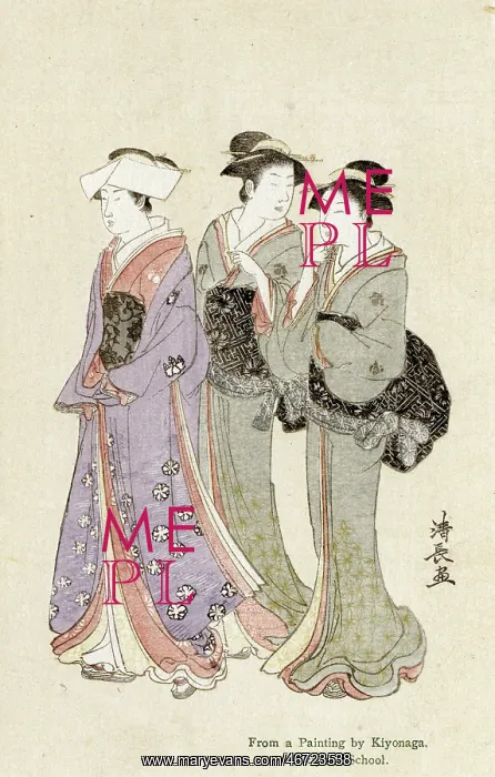: Three Women by Torii Kiyonaga : Three Women by Torii Kiyonaga