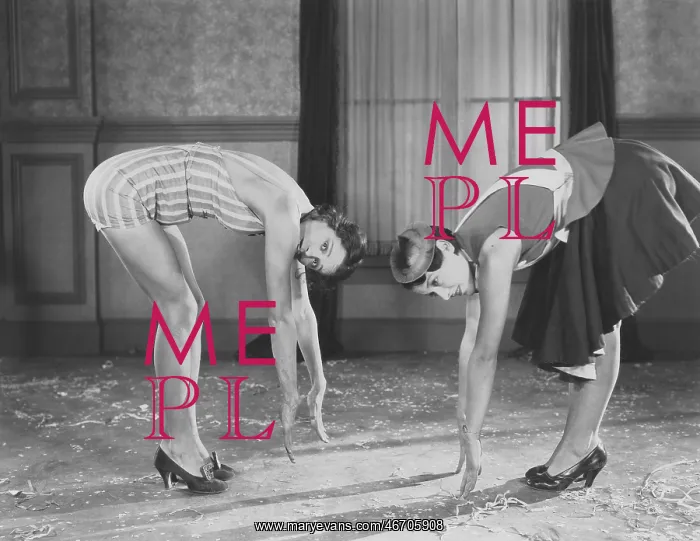 : Women touching their toes : Women touching their toes